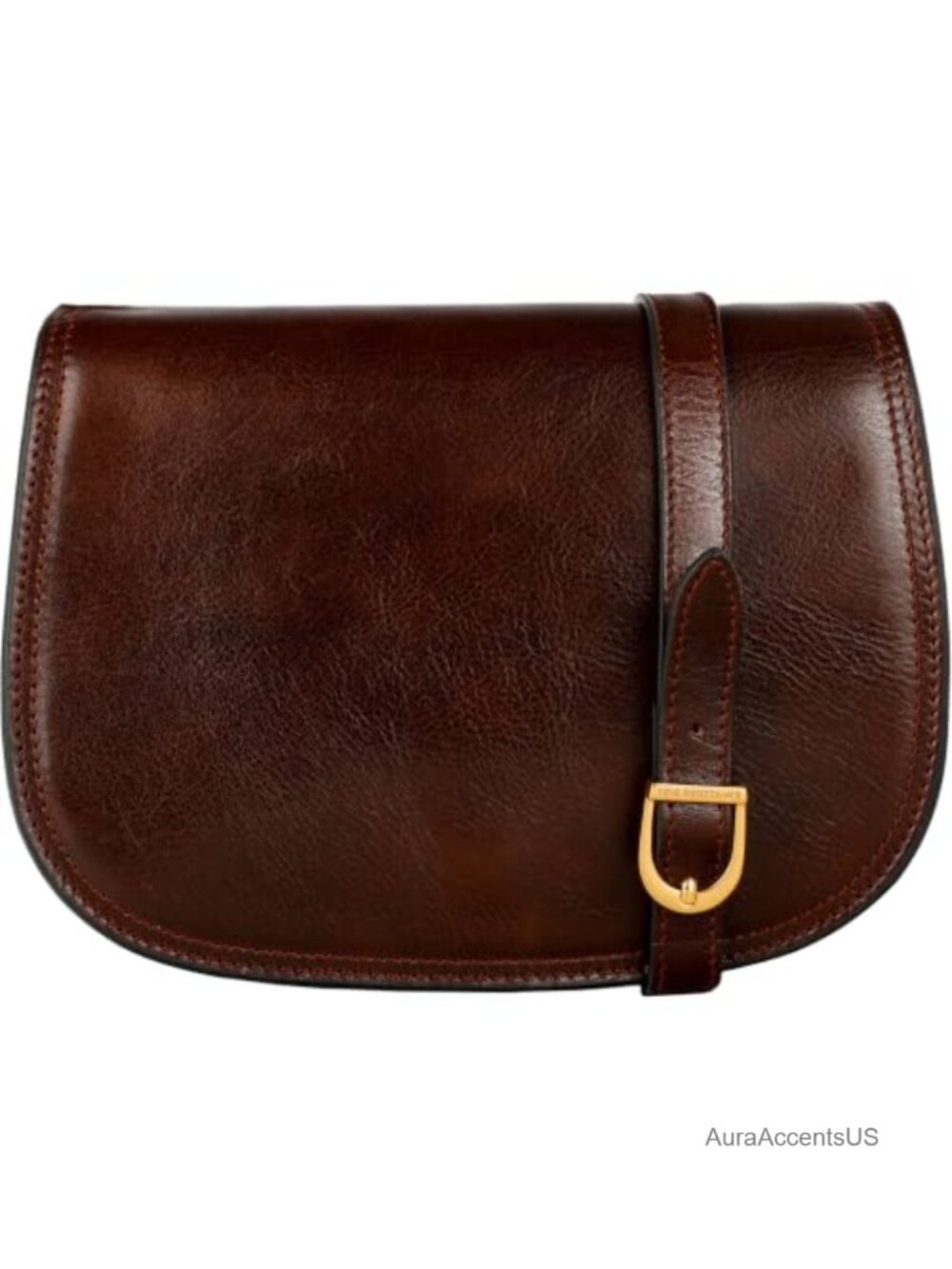 Time Resistance Full-Grain Italian Leather Crossbody Bag Handmade Messenger